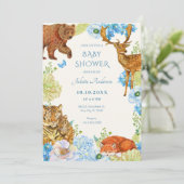 フローラサファリの森の母の自然赤ちゃんシャワー 招待状 (スタンド正面)