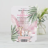フローラサファリアドベンチャーガールベビーシャワー 招待状 (スタンド正面)