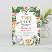 フローラサファリザトゥーワイルドセカンド誕生日 招待状 (スタンド正面)