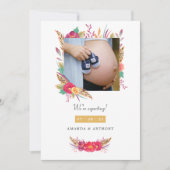 フローラサファリ写真妊娠のお知らせ 案内状 (正面)