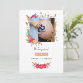 フローラサファリ写真妊娠のお知らせ 案内状 (スタンド正面)