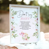 フローラサファリ動物は赤ちゃんシャワーゲームを言わない ポスター