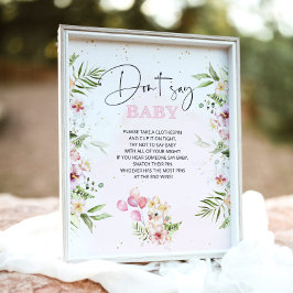 フローラサファリ動物は赤ちゃんシャワーゲームを言わない ポスター