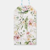 フローラサファリ感謝してい誕生日ラベル ギフトタグ (裏面)