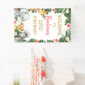 フローラサファリ誕生日ウェルカムバナー 横断幕 (インサイチュ)