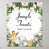 フローラサファリ赤ちゃんシャワーサイン ポスター (正面)