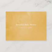 フローラサファリ赤ちゃんシャワー表示シャワー エンクロージャーカード (裏面)