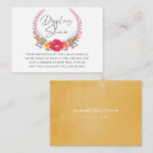 フローラサファリ赤ちゃんシャワー表示シャワー エンクロージャーカード (正面/裏面)