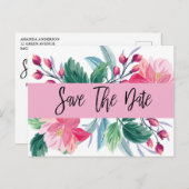 フローラサプライズ50th誕生日パーティー日付を保存 ポストカード (正面/裏面)