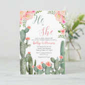 フローラサボテンは性別開示の吸汁性の高い 招待状 (スタンド正面)