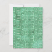 フローラサボテン赤ちゃんシャワーK Youカード 招待状 (裏面)