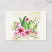 フローラサボテン 名刺 (正面)