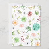 フローラサボテン 招待状 (裏面)
