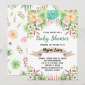 フローラサボテン 招待状 (正面/裏面)