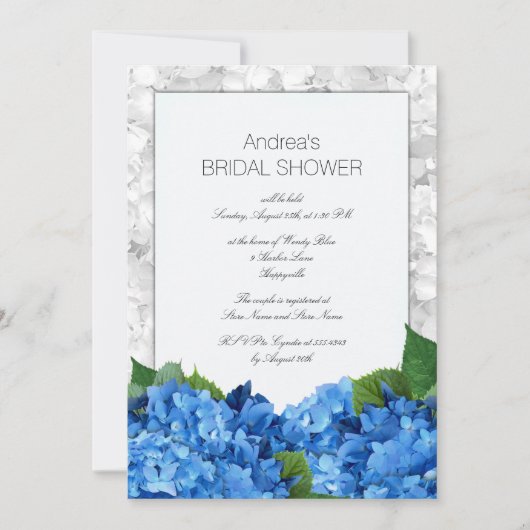 フローラサマーガーデンブライダルシャワー招待状 招待状 (正面)