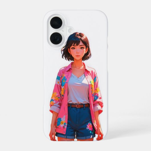 フローラサマーシックiPhone 16ケース iPhone 16ケース (裏面)
