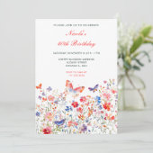 フローラサマーバタフライバースデーパーティー 招待状 (スタンド正面)