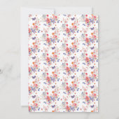 フローラサマーバタフライブライダルシャワー 招待状 (裏面)