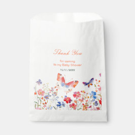 フローラサマーバタフライベビーシャワー フェイバーバッグ