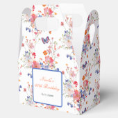 フローラサマーバタフライ誕生日 フェイバーボックス (オープン)