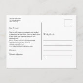 フローラサマービーチ結婚式アーチの日付変更 案内ポストカード (裏面)