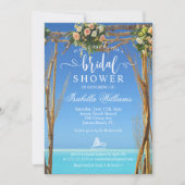 フローラサマービーチ結婚式ゲートブライダルシャワー 招待状 (正面)