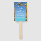 フローラサマービーチ結婚式ゲート披露宴 ハンドファン (裏面)