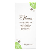 フローラサロンスパカードトロピカルフラワーライムグリーン ラックカード (裏面)