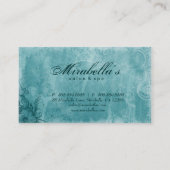 フローラサロンスパ名刺グランジターコイズ 名刺 (裏面)