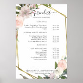 フローラサロン価格表ポスター ポスター (正面)