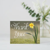 フローラサンキューイエローダッフォディルフラワー ポストカード (スタンド正面)