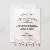 フローラサンキューウェディングレセプションカード サンキューカード (正面)