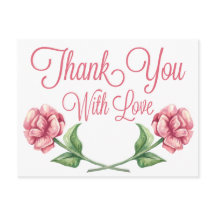 フローラサンキューウォーターカラーピンクローズフラワー