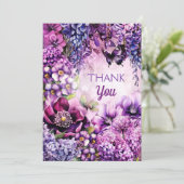 フローラサンキューカードバタフライ&ガーデン開花 サンキューカード (スタンド正面)