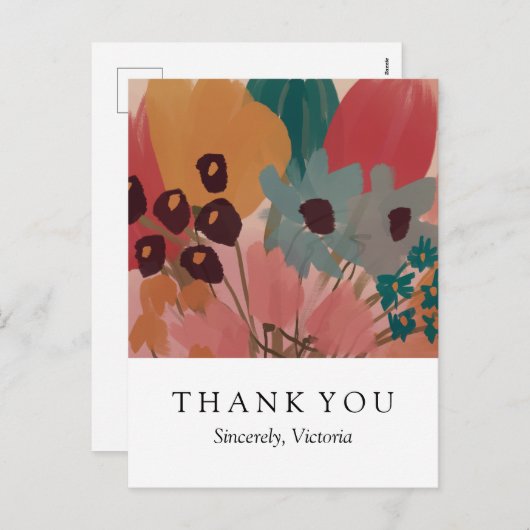 フローラサンキューカード – はがき シーズンポストカード (正面/裏面)
