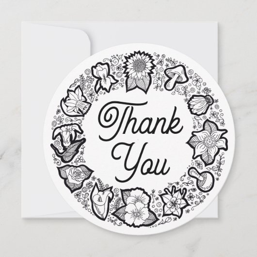 フローラサンキューカード 招待状 (正面)