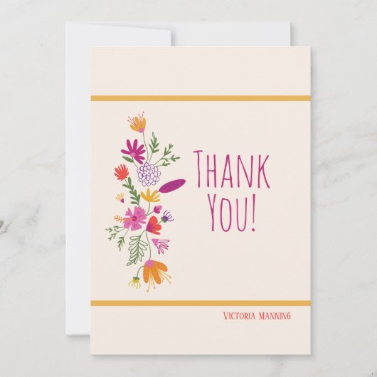 フローラサンキューカード 招待状 (正面)