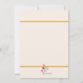 フローラサンキューカード 招待状 (裏面)