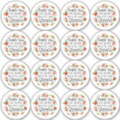 フローラサンキュークリスマスポインセティアス事業 シール (正面)