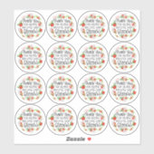 フローラサンキュークリスマスポインセティアス事業 シール (シート)