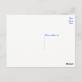 フローラサンキューサンフラワーイエローブルー ポストカード (裏面)