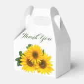 フローラサンキューサンフラワーイエロー&グリーン花 フェイバーボックス (裏面サイド)