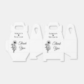 フローラサンキューサンフラワーウェディングパーティー フェイバーボックス (折り畳みなし)