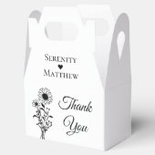 フローラサンキューサンフラワーウェディングパーティー フェイバーボックス (オープン)