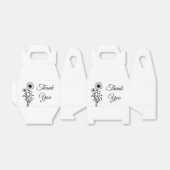 フローラサンキューサンフラワーウェディングパーティー フェイバーボックス (折り畳みなし)