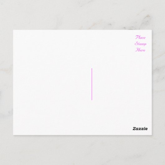 フローラサンキューパープルラベンダーピンクの花タン ポストカード (裏面)