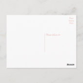 フローラサンキューピンクさくらんぼ花パーティー ポストカード (裏面)