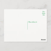 フローラサンキューピンクガーベラデイジー花 ポストカード (裏面)