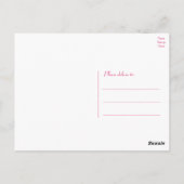 フローラサンキューピンクローズボタニカルガーデン ポストカード (裏面)