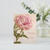フローラサンキューピンク牡丹花 ポストカード (スタンド正面)